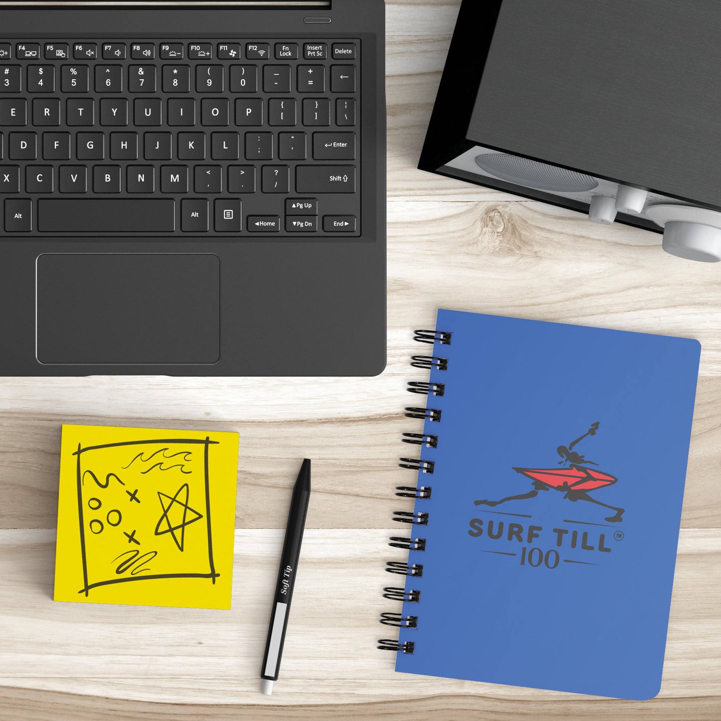 SURF TILL 100 SPIRALBOUND NOTEBOOK
