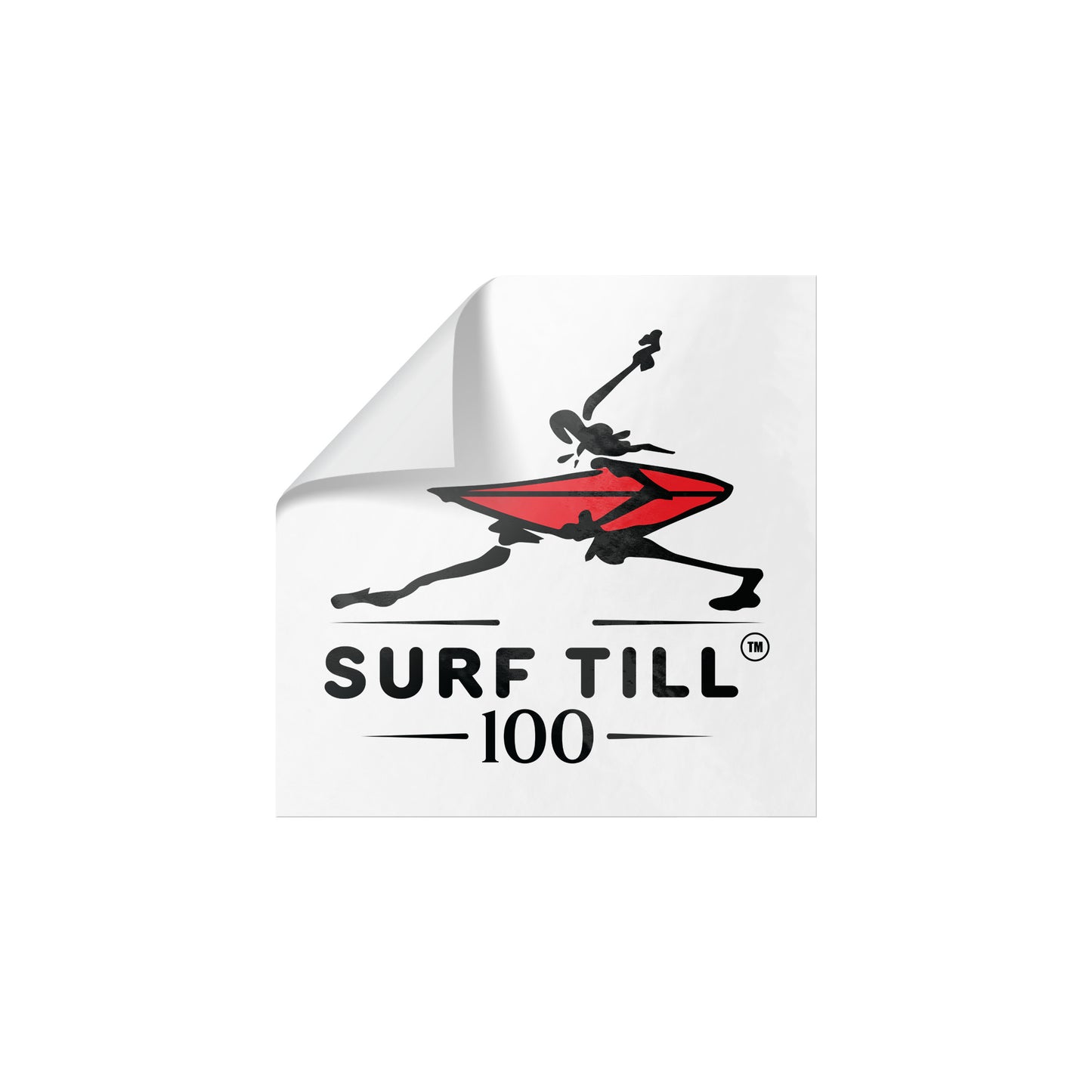 Surf Till 100 Stickers