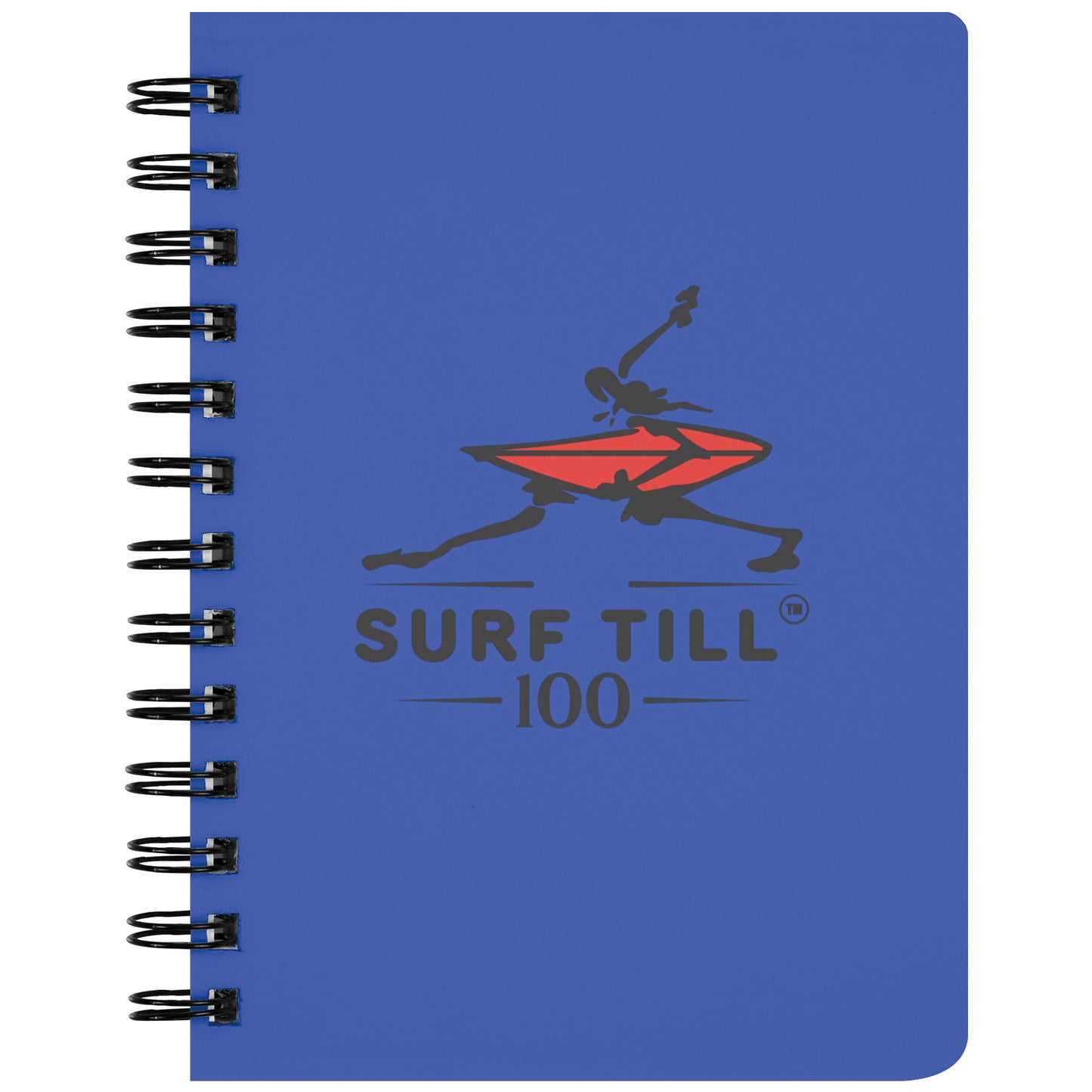 SURF TILL 100 SPIRALBOUND NOTEBOOK
