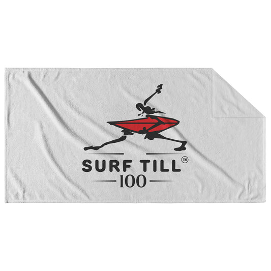 Surf Till 100 Beach Towel